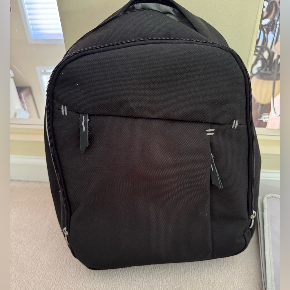 Black Uppababy diaper backpack